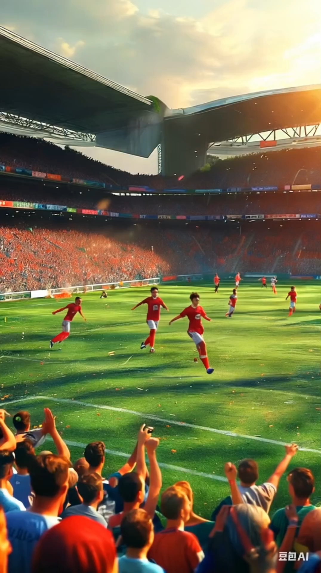 精彩瞬间，足球赛场的激情燃烧的简单介绍